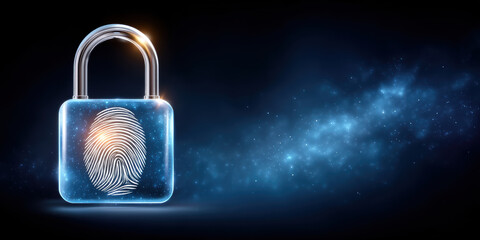 Fingerprint security data lock cyber lock biometric lock identity protection padlock authentication privacy security data fingerprint lock