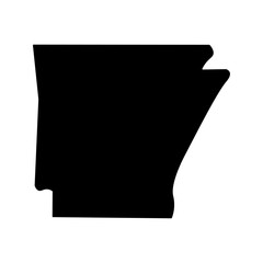Arkansas state map silhouette