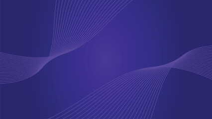 Dark Blue And Purple Gradient Background Design With Smooth Wavy Flowing Geometric Line Pattern Abstract Texture