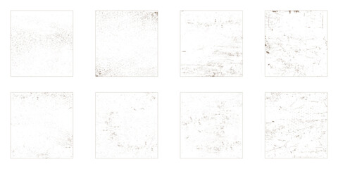 Set of Black and white grunge. Distress overlay texture. Surface dust and rough dirty wall background concept. Distress illustration simply place over object to create grunge effect. Vector