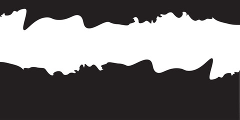 Torn Paper Edge Background – Black and White Ripped Paper Strip Isolated for Design and Texture Effects