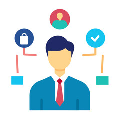 Business Hiring Process Recruitment Employment Selection Candidate Vector Illustration