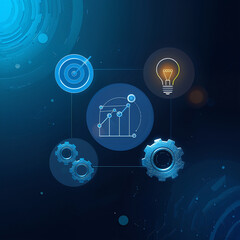 abstract background with clock