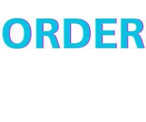 business word design on blue background in 3d style