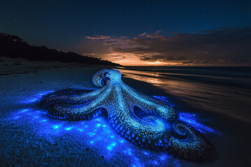 A firefly glow revealing a secret pathway in a magical forest  