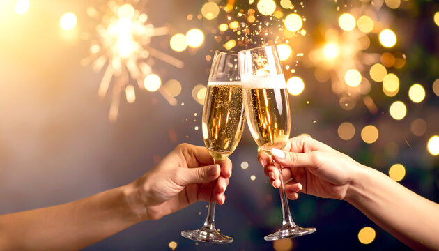 Sektgläser anstossen 