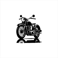 Fototapeta premium classic retro and vintage old motorbikes isolated on white background