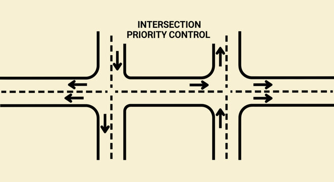 Road Intersection With Priority Directions: A Simple Vector Representation of Directions
