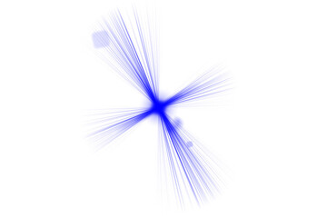 Cinematic lens flare overlay for digital media projects