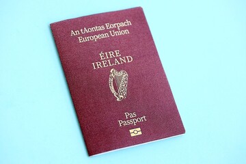 Ireland Passport Light Blue Paper