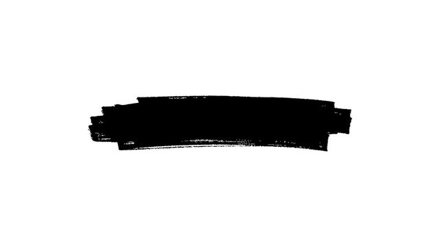 Black marker lower third, black paint brush stroke overlay animation for titles and lower third