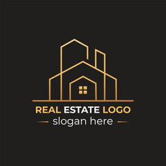 Modern Real Estate Logo Design | Luxury Property Logo | Minimal Realtor Logo