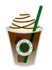 コーヒーフラッペのイラスト