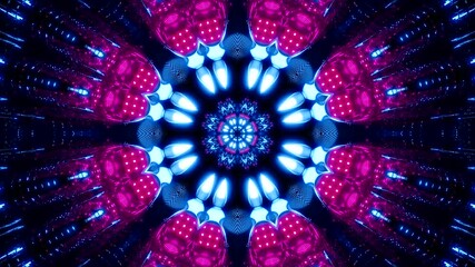 Vivid tunnel video loop showcasing mesmerizing patterns that flow and blend in endless motion