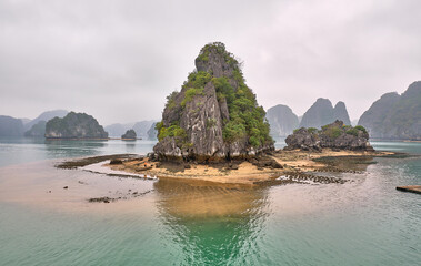 cruising in ha long bay, vietnam