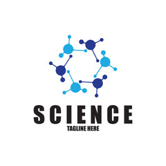 Molecule vector illustration design