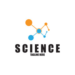 Molecule vector illustration design