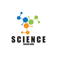 Molecule vector illustration design