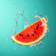 Fresh Watermelon Burst in Bright Light