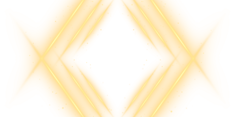 Golden glowing spiral light trail isolated on transparent background. Abstract shiny swirl effect representing energy flow and magic sparkle. Elegant vector motion element.