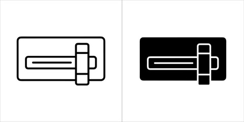 Illustration of a trowel tool for construction