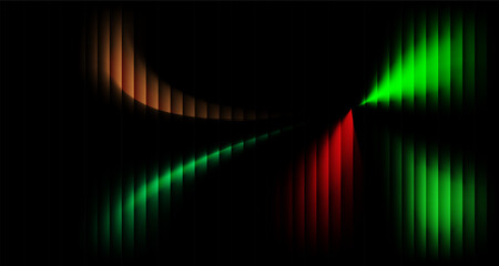 Gradient sleek glass effect on a black background — a futuristic aesthetic featuring a cool neon glow, smooth flowing waves, and transparent layered depth evokes dynamic motion and modern elegance