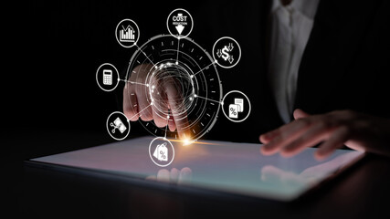 Cost reduction and cost saving through digital transformation, business cost optimization, operational cost reduction, financial savings, and resource efficiency strategy for business success. Entice