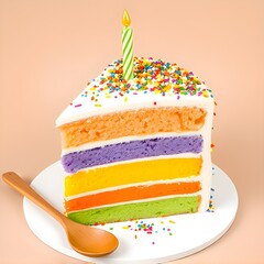 birthday cake with candles