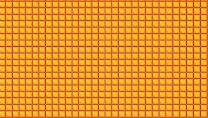 Geometric Pixel Art Seamless Pattern of Golden yellow and Orange Squares