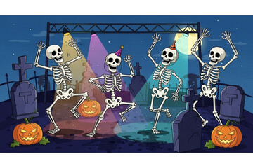 Minimal Halloween vector background with pumpkins, bats, and ghosts, flat design, pastel color palette, perfect for phone wallpapers