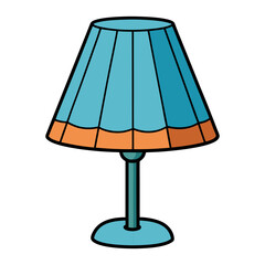 simple table lamp with fabric shade