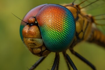 Extreme Macro of a Dragonfly Compound Eye for Nature and Science Detail