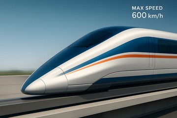 High-Speed Maglev Train Nose Design for Futuristic Transportation Concepts