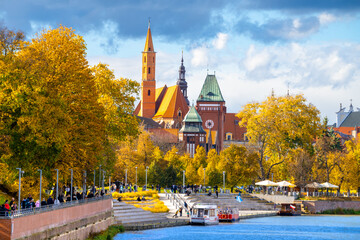 Beautiful view of the old town. Wroclaw, Poland, Europe