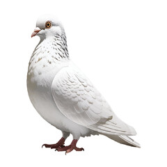 White dove pigeon peace symbol isolated background vector