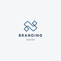 Branding Letter N logo template