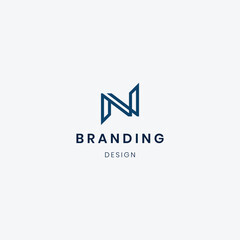 Branding Letter N logo template