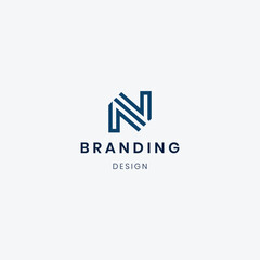 Branding Letter N logo template
