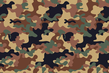 
Trendy camouflage modern fashion pattern, urban seamless background