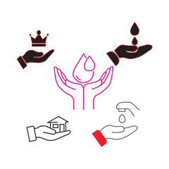Hand symbol collection