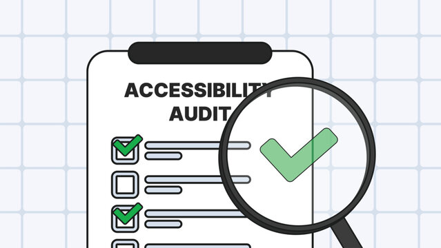 Accessibility audit checklist banner magnifier