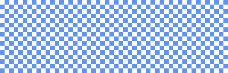 Obraz na płótnie Canvas A floor with a chess and blue pattern for a white checkerboard or seamless checkered grid design. Gridded tile