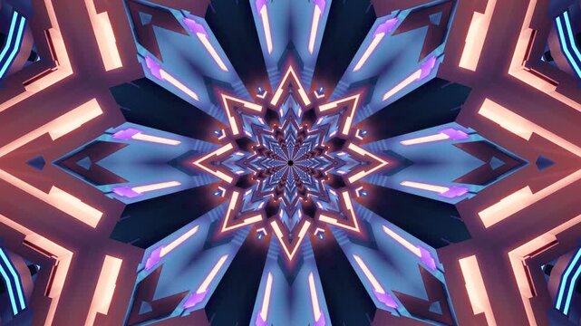 Colorful tunnel video vj loop screensaver creating immersive visuals in a seamless design for relaxing digital experiences