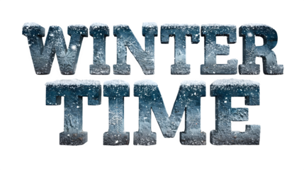  winter text effect typography isolated on white background 