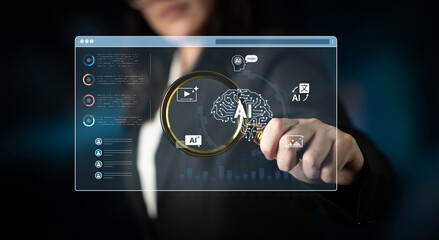 A generative AI dashboard for creating diverse multimedia content. The platform's digital brain can...