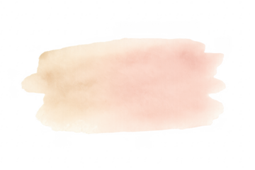 Pastel pink gold watercolor brush stroke splash