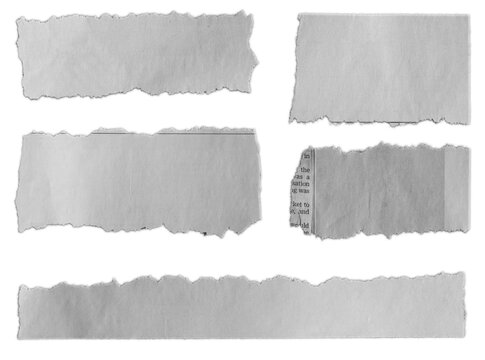 Torn pieces of paper