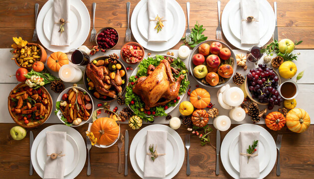 Thanksgiving Dinner, draussen