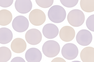 Seamless pastel circles polka dot pattern transparent background