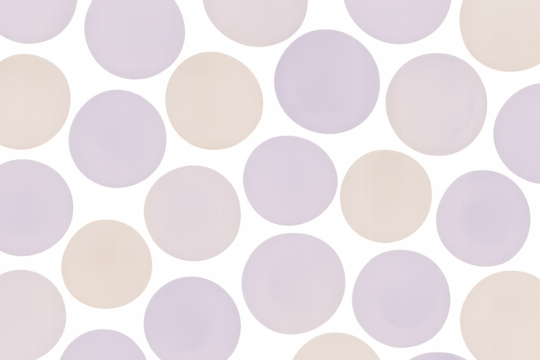 Seamless pastel circles polka dot pattern transparent background